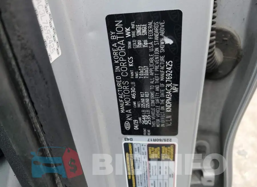 KNDPM3AC3L7692425 Photo# 13