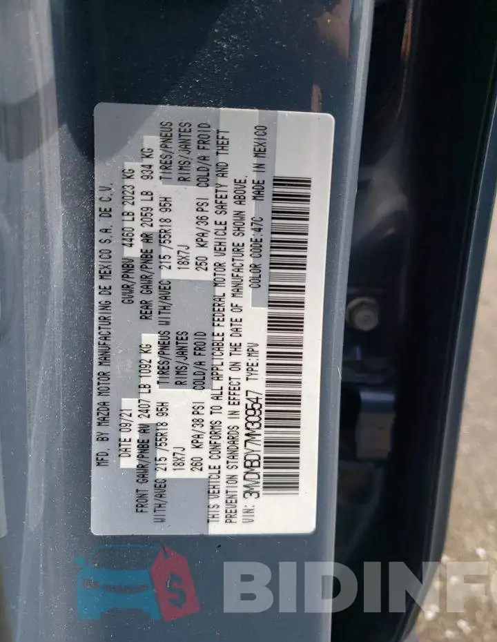 3MVDMBDY7MM309547 Photo# 12