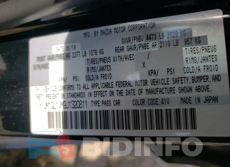 JM1GL1VM9J1320811 Photo# 13