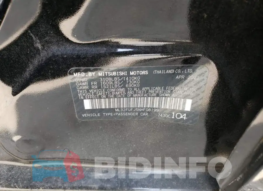 ML32FUFJ5NHF08199 Photo# 12