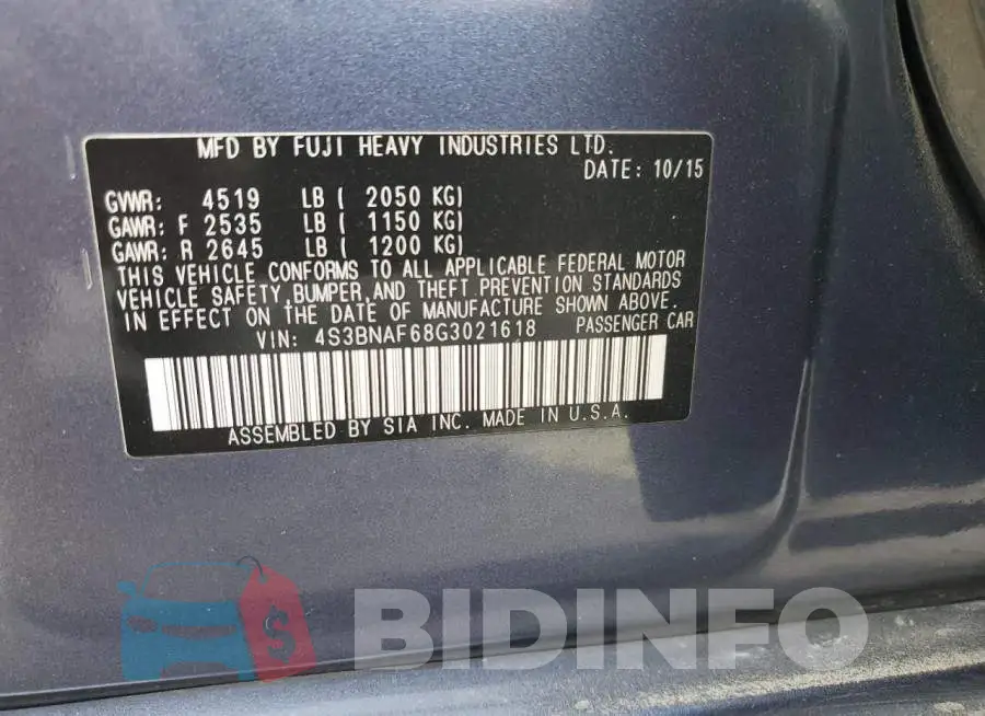 4S3BNAF68G3021618 Photo# 13