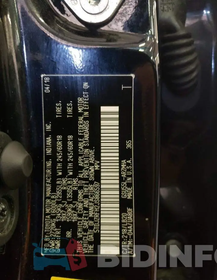 5TDJZRFH2JS866597 Photo# 12