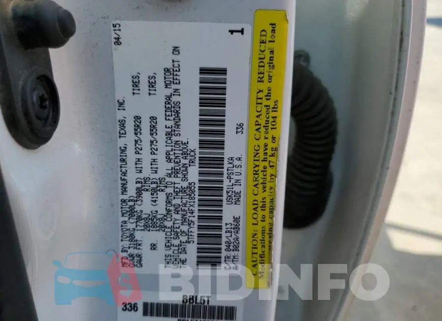 5TFFY5F14FX185055 Photo# 12