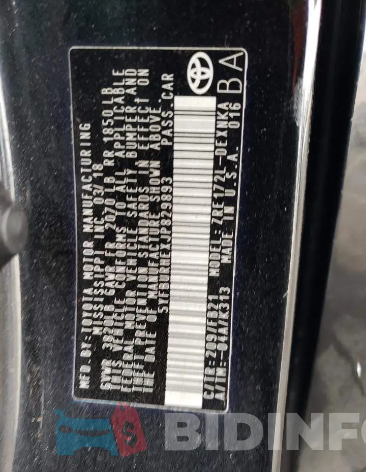 5YFBURHEXJP829893 Photo# 12