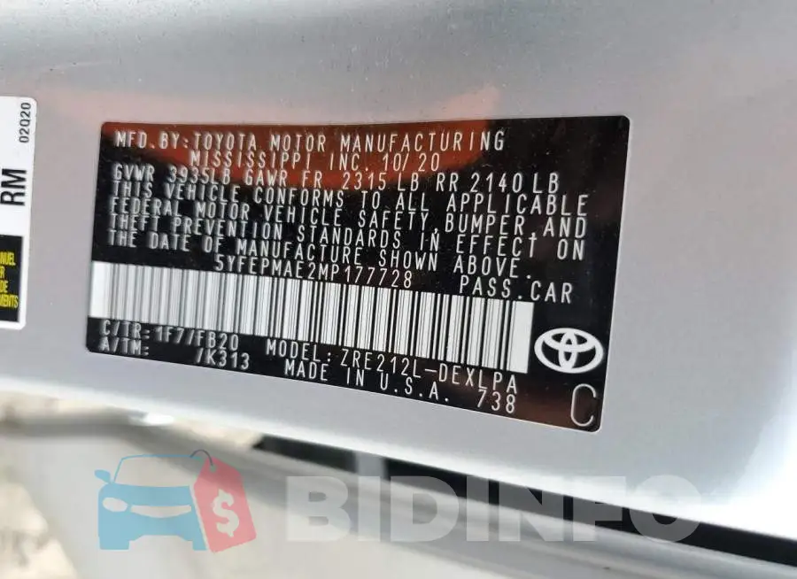 5YFEPMAE2MP177728 Photo# 13