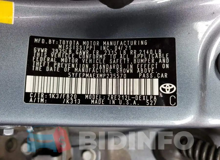 5YFEPMAEXMP235570 Photo# 12