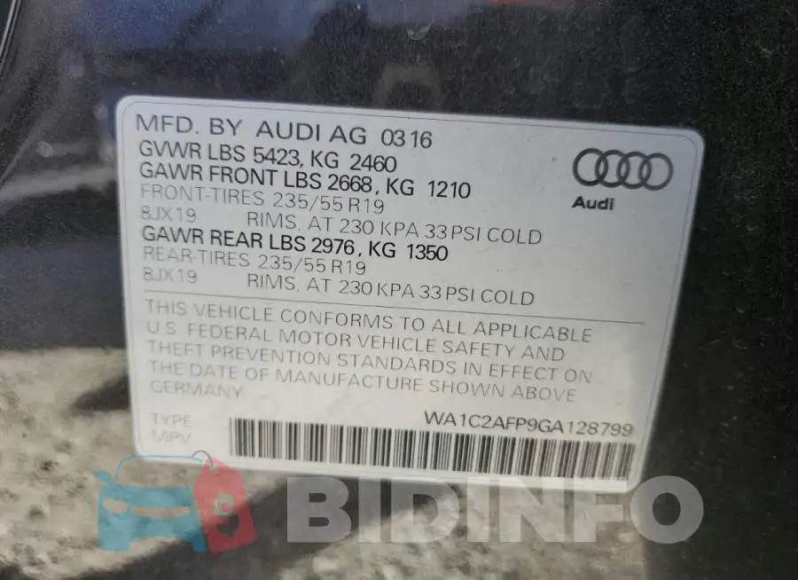 WA1C2AFP9GA128799 Photo# 14