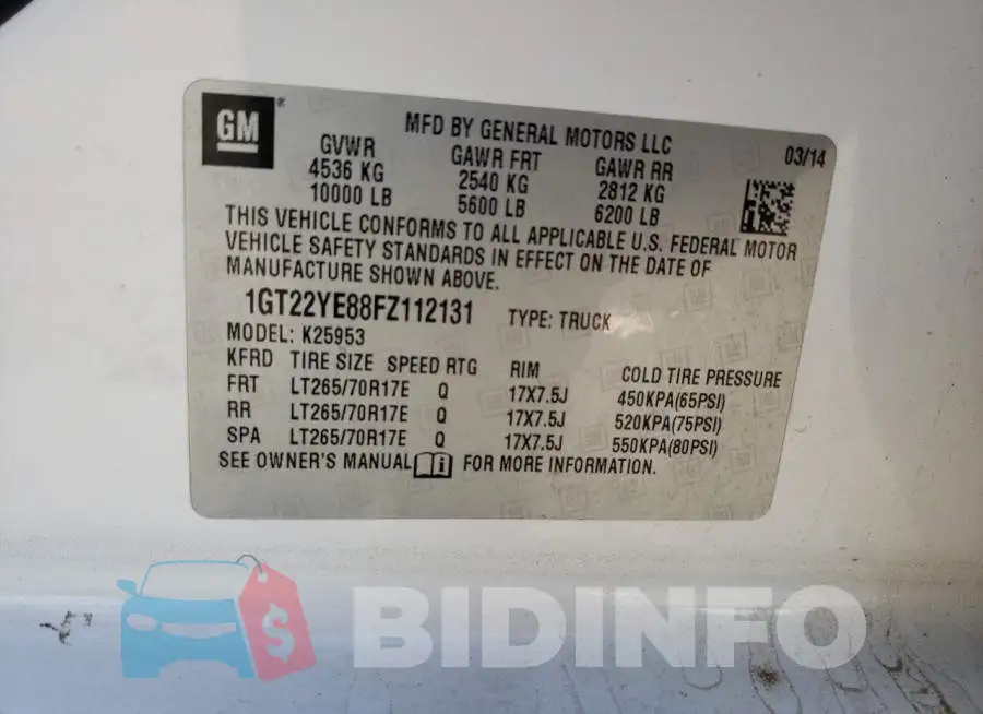 1GT22YE88FZ112131 Photo# 12