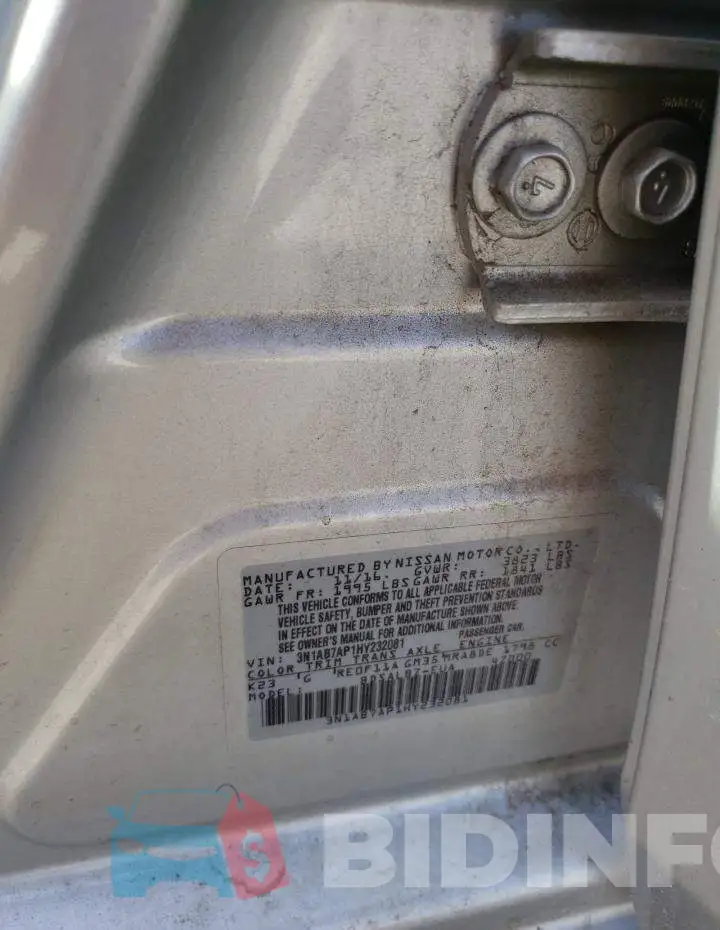 3N1AB7AP1HY232081 Photo# 12