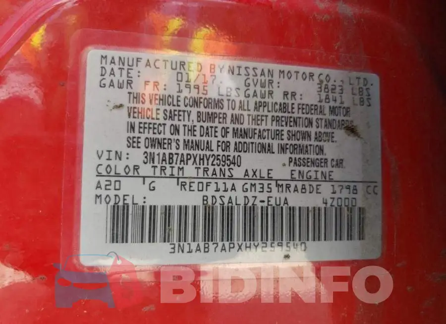 3N1AB7APXHY259540 Photo# 12