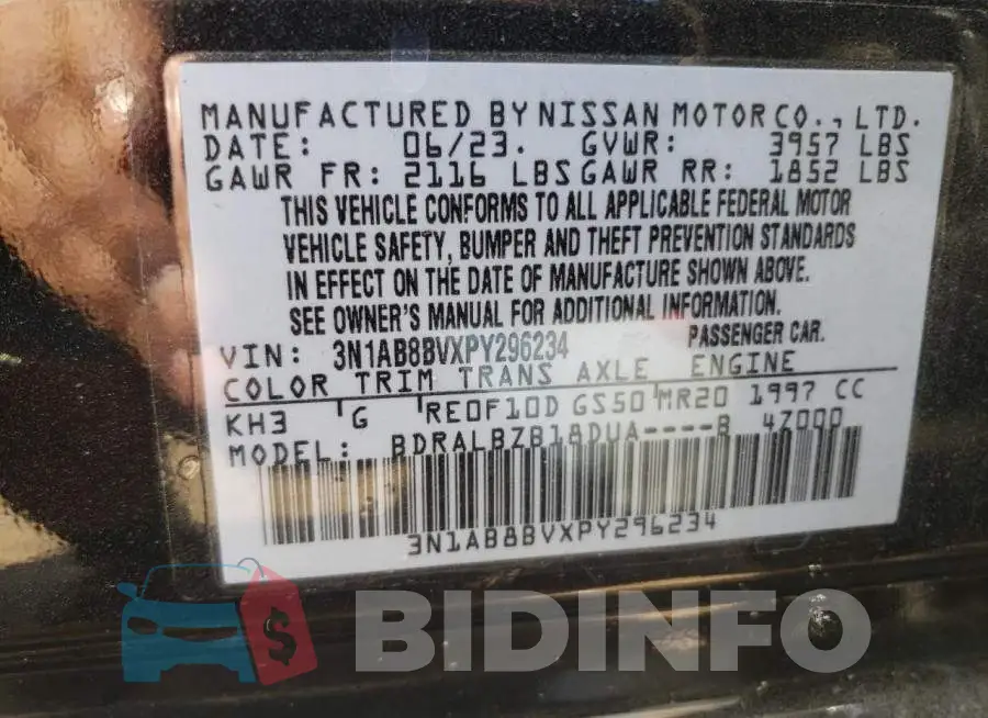 3N1AB8BVXPY296234 Photo# 12