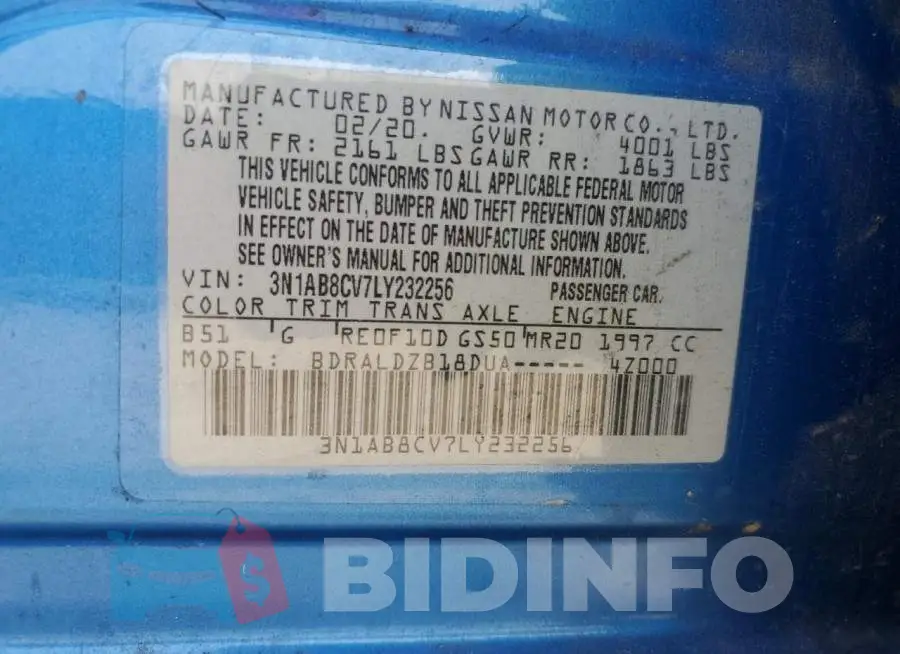 3N1AB8CV7LY232256 Photo# 12