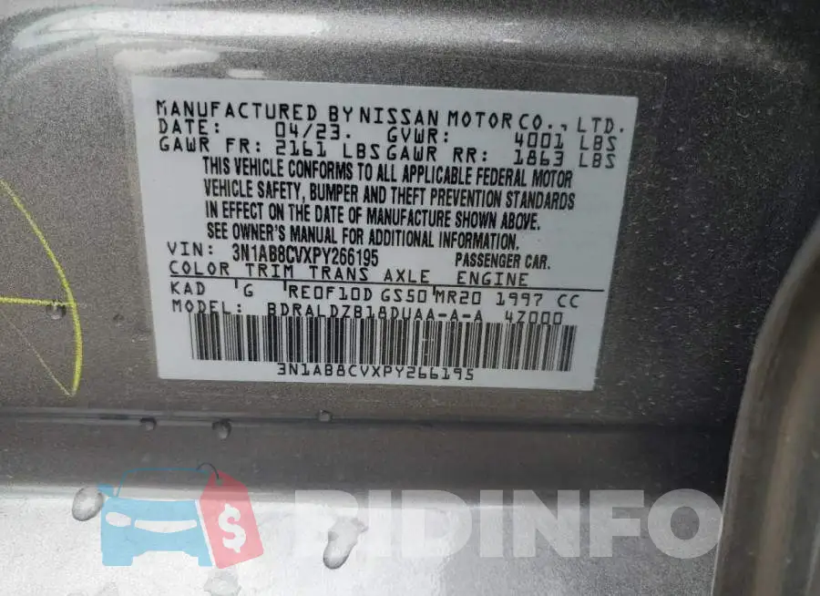 3N1AB8CVXPY266195 Photo# 13