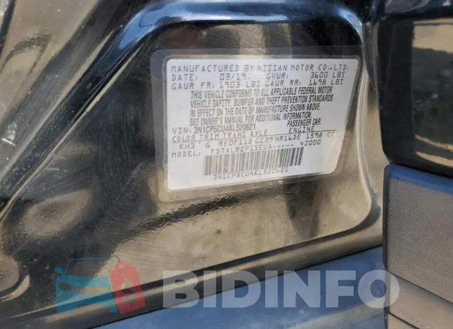 3N1CP5CU4KL520621 Photo# 13