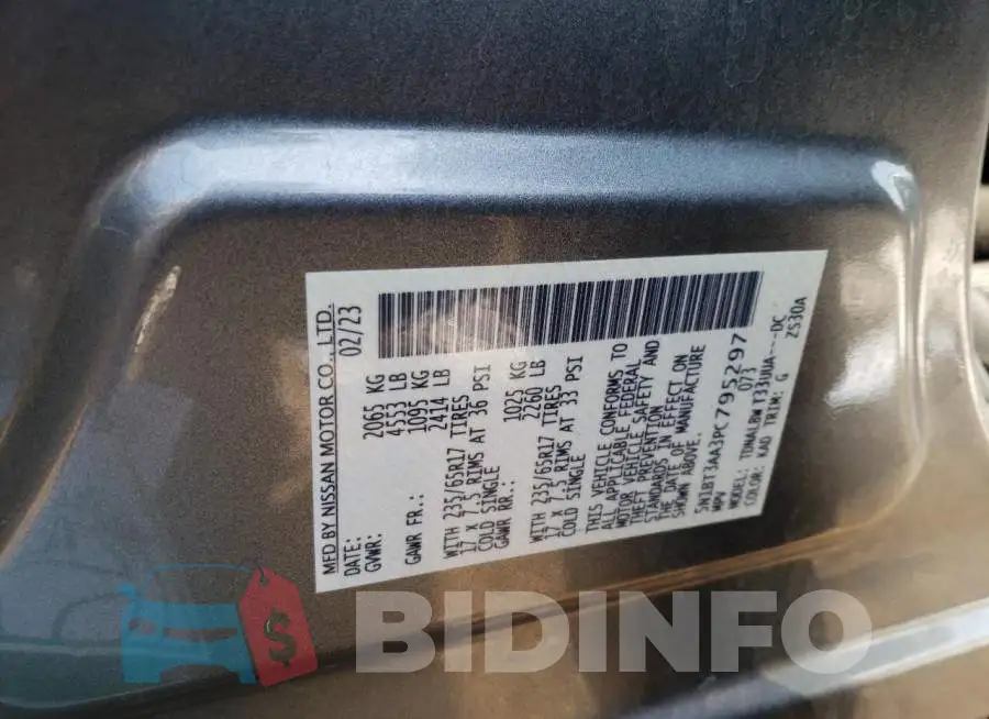 5N1BT3AA3PC795297 Photo# 12