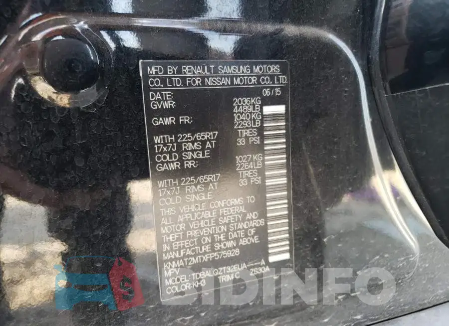 KNMAT2MTXFP575928 Photo# 13