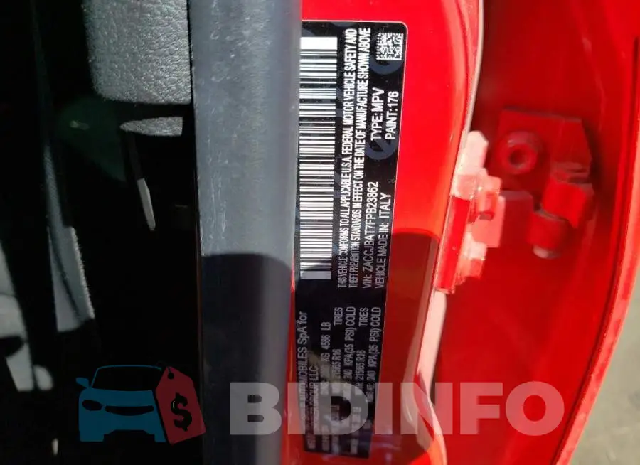 ZACCJBAT7FPB23862 Photo# 13