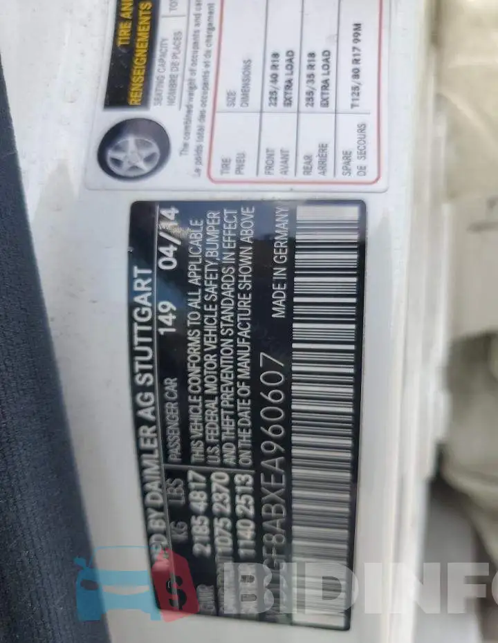 WDDGF8ABXEA960607 Photo# 12