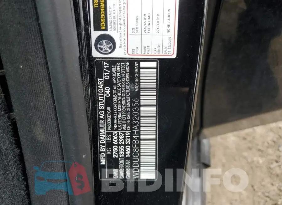 WDDUG8FB4HA320356 Photo# 12