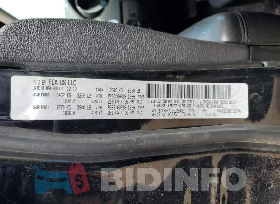 1C4RDHAG8JC254531 Photo# 13
