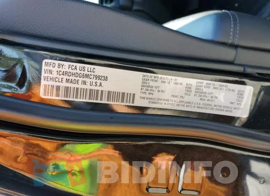 1C4RDHDG6MC799238 Photo# 13