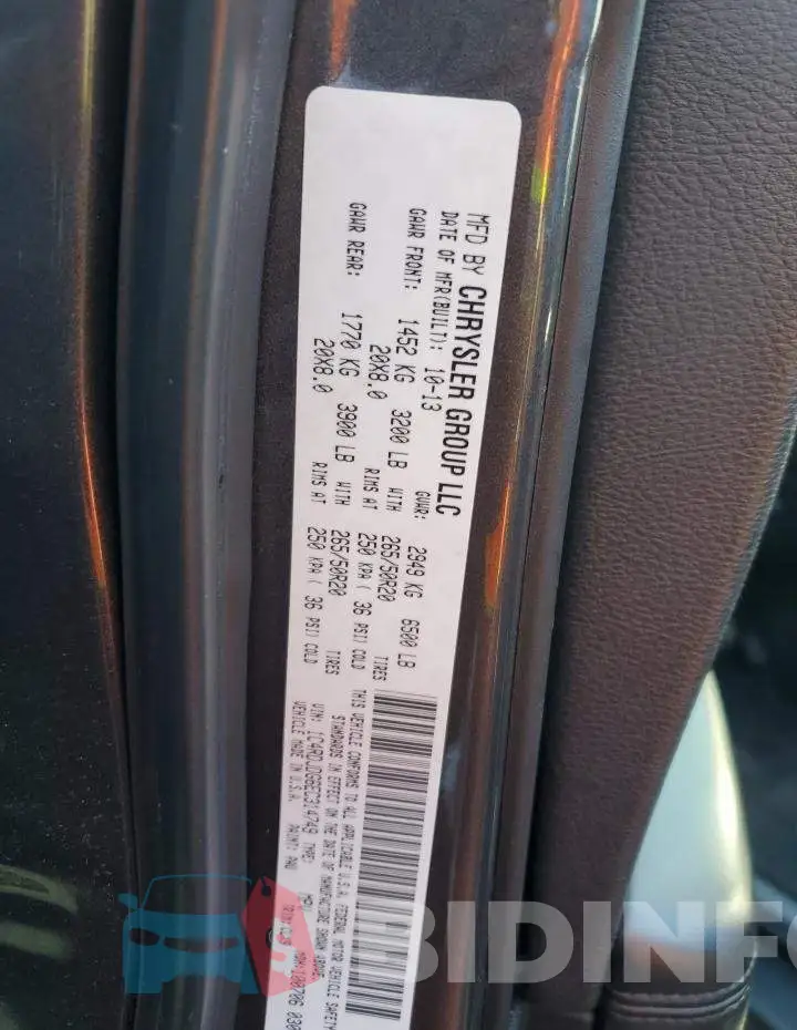 1C4RDJDG6EC314749 Photo# 12