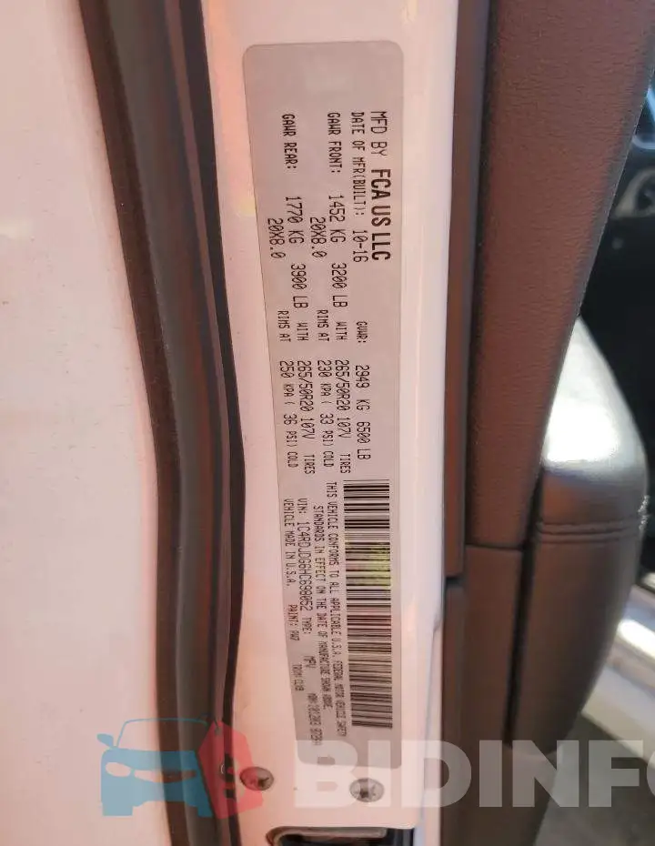 1C4RDJDG6HC698052 Photo# 14