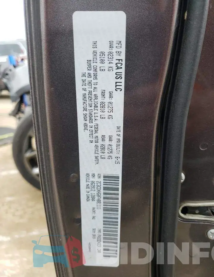 2C3CDXHG0FH881111 Photo# 12