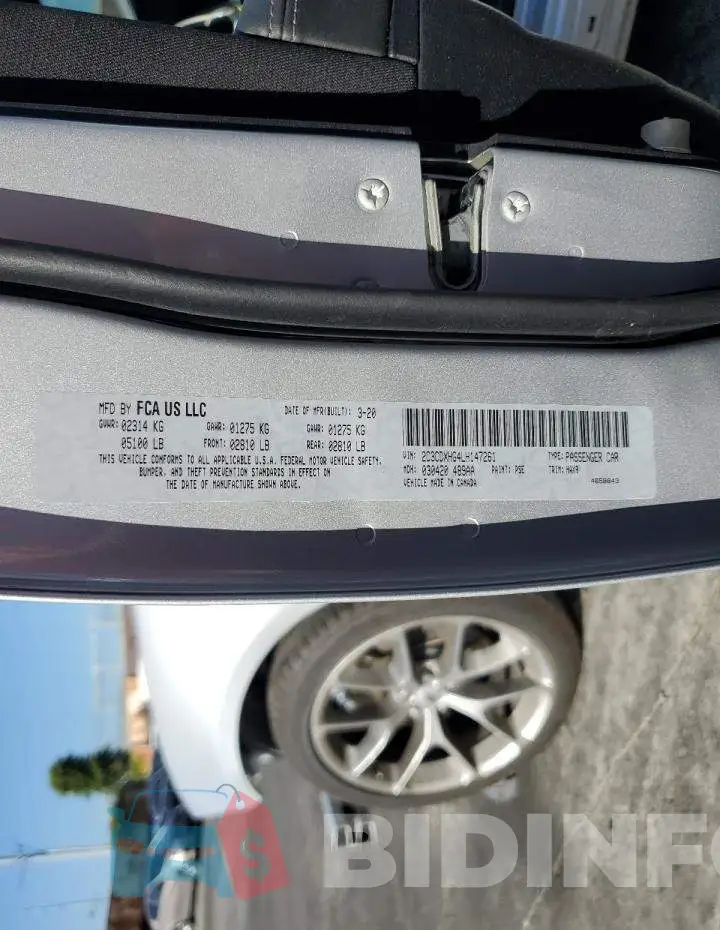 2C3CDXHG4LH147261 Photo# 13