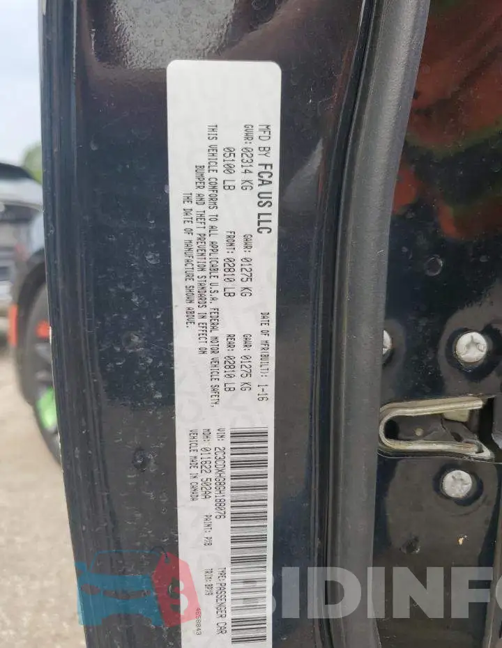 2C3CDXHG8GH188076 Photo# 12