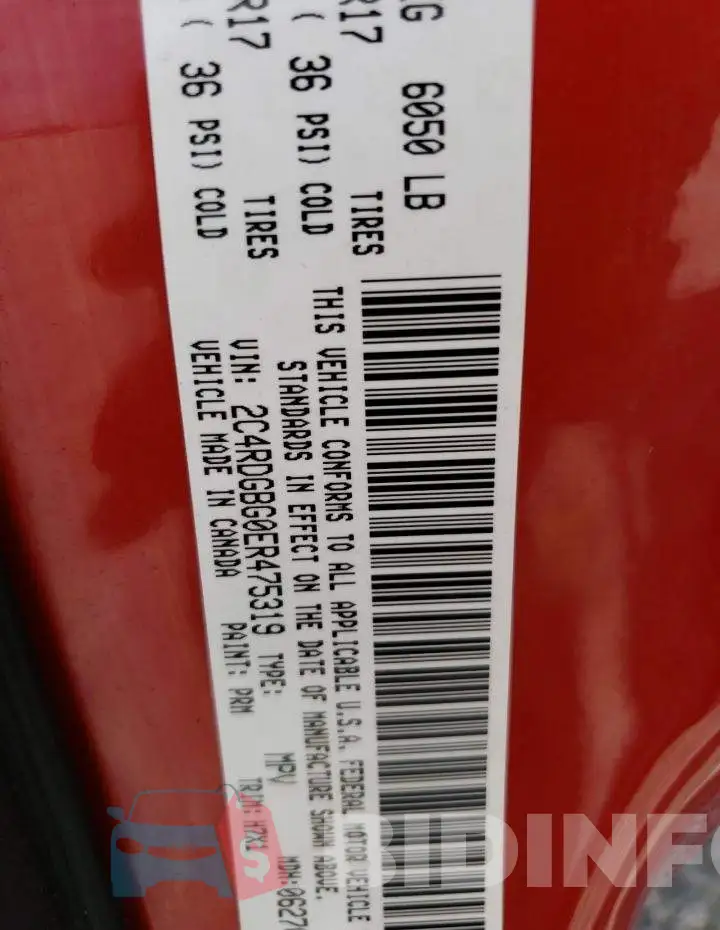 2C4RDGBG0ER475319 Photo# 12
