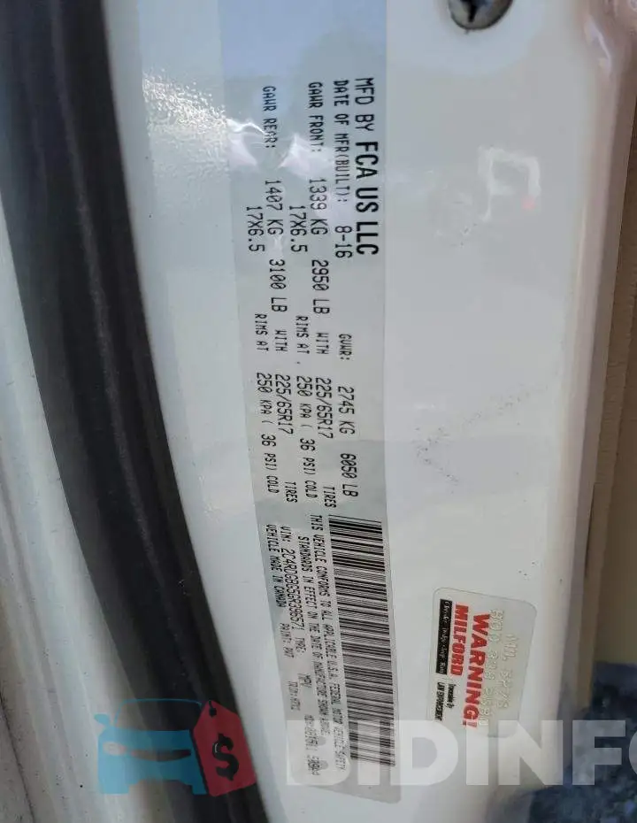 2C4RDGBG5GR396571 Photo# 13