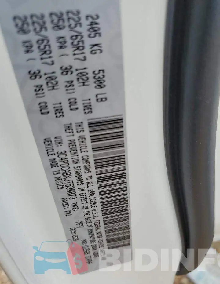 3C4PDCABXJT530873 Photo# 13