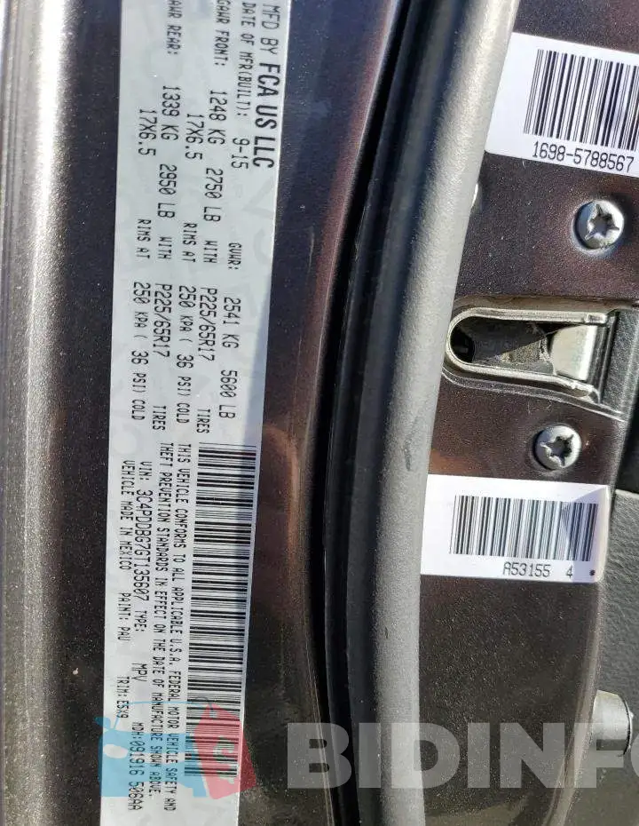 3C4PDDBG7GT135607 Photo# 13