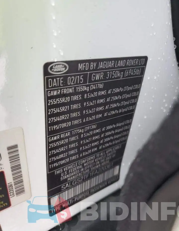 SALGS2TF1FA220361 Photo# 13