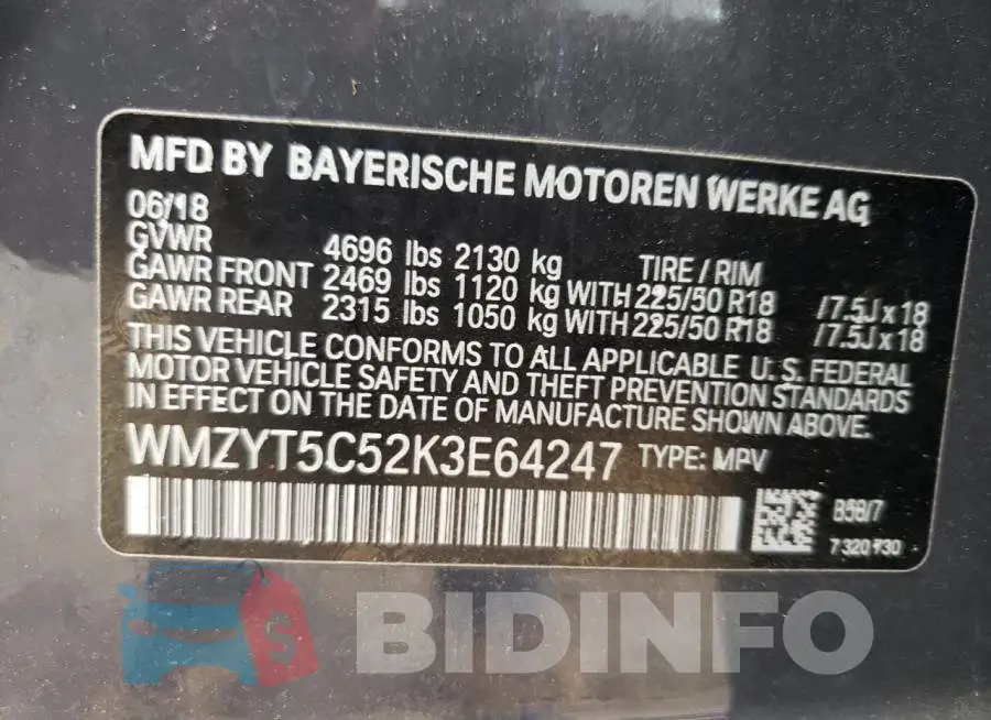 WMZYT5C52K3E64247 Photo# 13