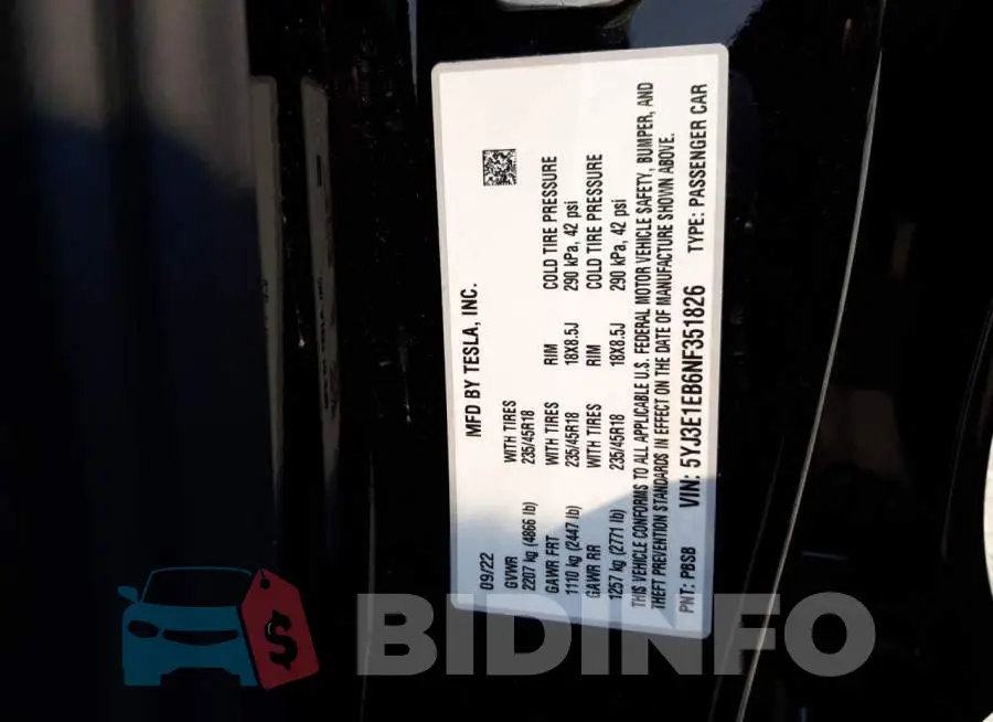 5YJ3E1EB6NF351826 Photo# 12