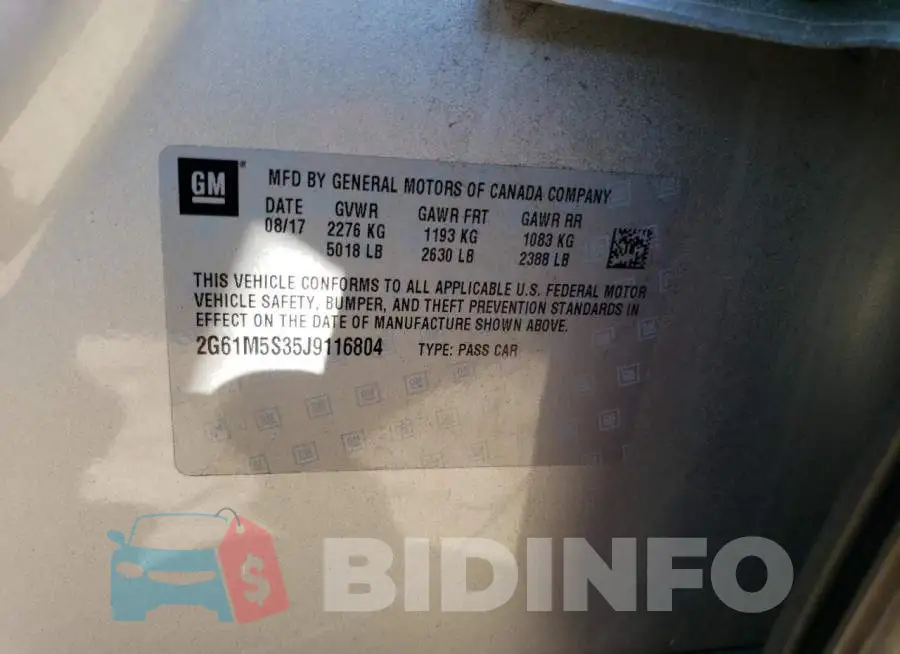 2G61M5S35J9116804 Photo# 12