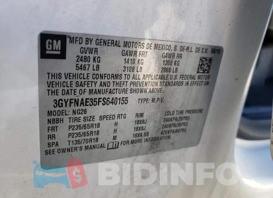 3GYFNAE35FS640155 Photo# 13