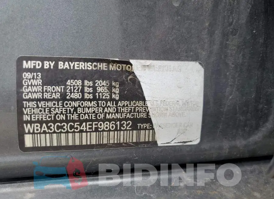 WBA3C3C54EF986132 Photo# 12