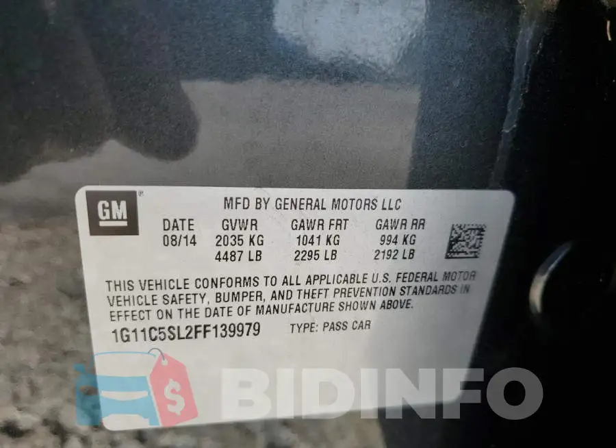 1G11C5SL2FF139979 Photo# 12