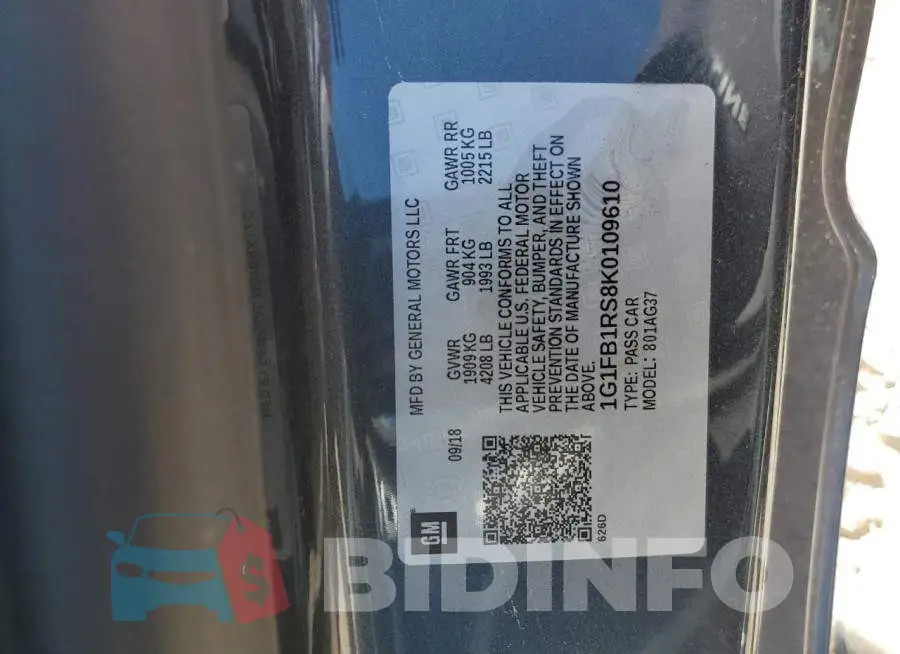 1G1FB1RS8K0109610 Photo# 12