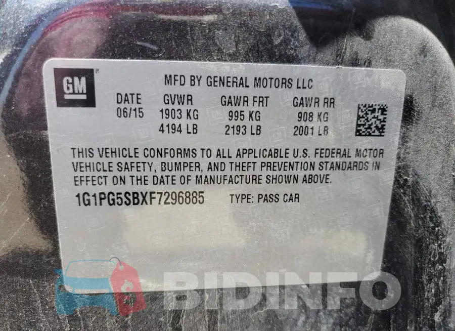 1G1PG5SBXF7296885 Photo# 12