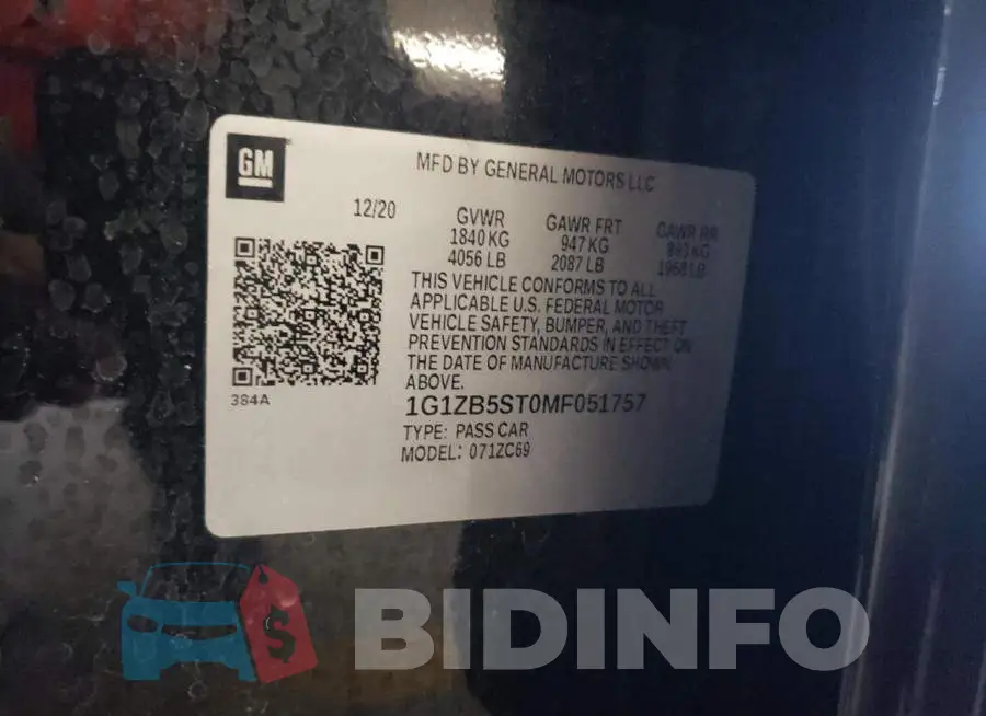 1G1ZB5ST0MF051757 Photo# 13