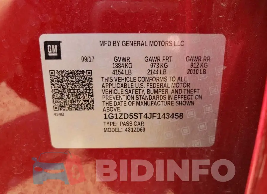 1G1ZD5ST4JF143458 Photo# 13