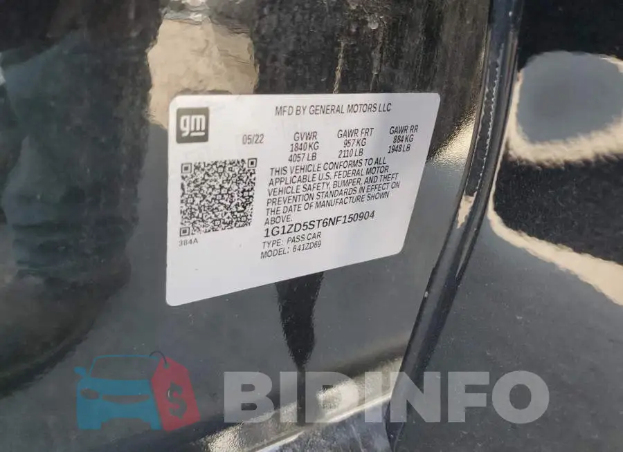 1G1ZD5ST6NF150904 Photo# 13