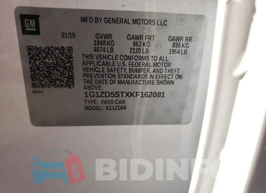 1G1ZD5STXKF162081 Photo# 12