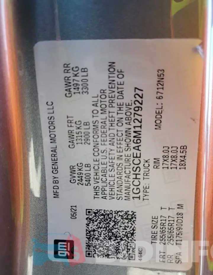 1GCHSCEA6M1279227 Photo# 13