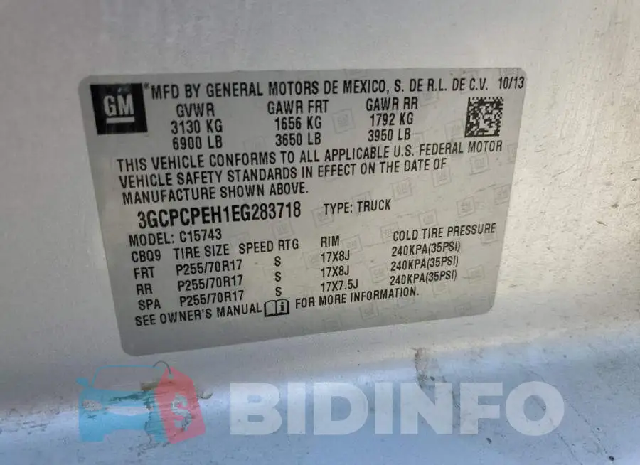 3GCPCPEH1EG283718 Photo# 12