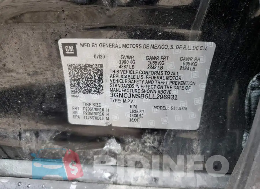 3GNCJNSB5LL296931 Photo# 12